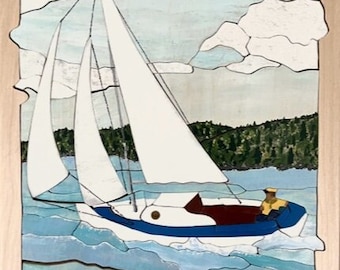 SAILBOAT puzzle for adults and teens