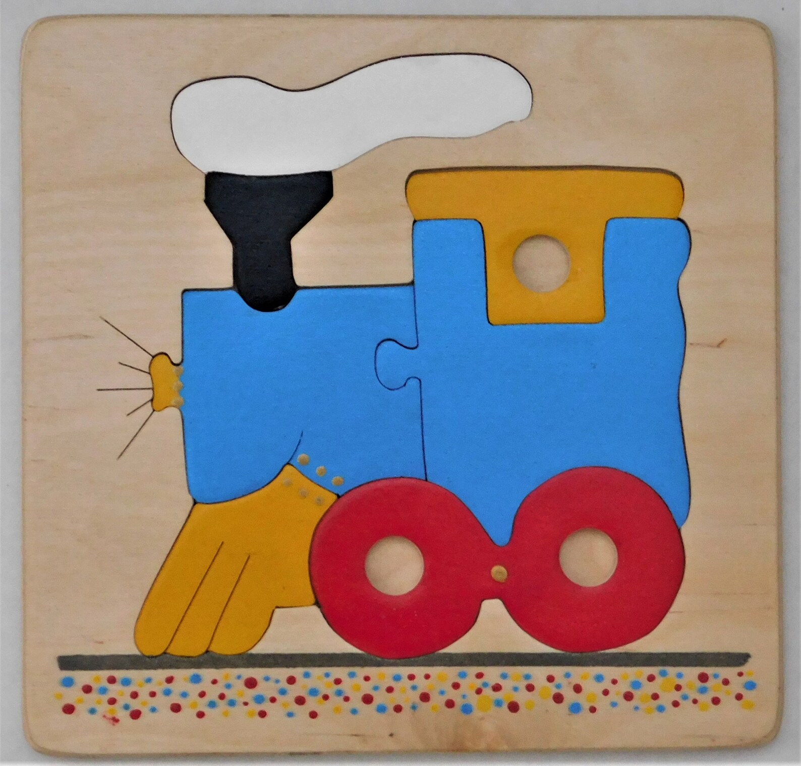 Wooden Train Puzzle for Toddlers Preschool Children All Etsy