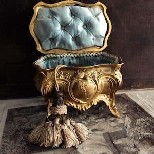 Coffret à bijoux ancien français Napoléon III