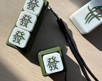Mahjong “Rich” Keycap 3D Printed Personalized Mechanical Keycap Fidget | ASMR Fidget Clicker | Desk Toy Mahjong Clicker Fidget