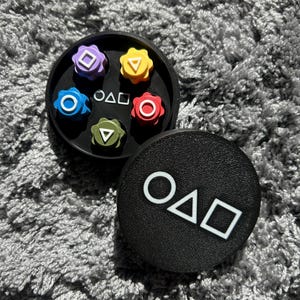 Gonggi Game Set | Traditional Korean Jacks Mini Game | 3D Printed Gonggi Game Set with Storage Case | Gonggi Table Game | Gonggi Family Game