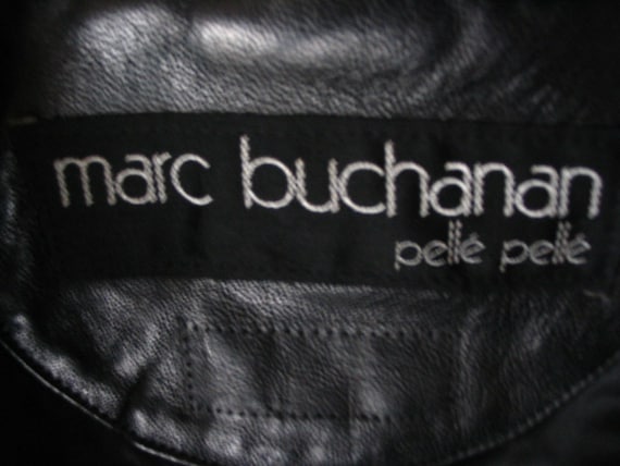 Marc Buchanan Pelle Pelle Black Calfskin Bomber Jacket Size Marc Buchanan Pelle Pelle Black Calfskin Bomber Jacket Size