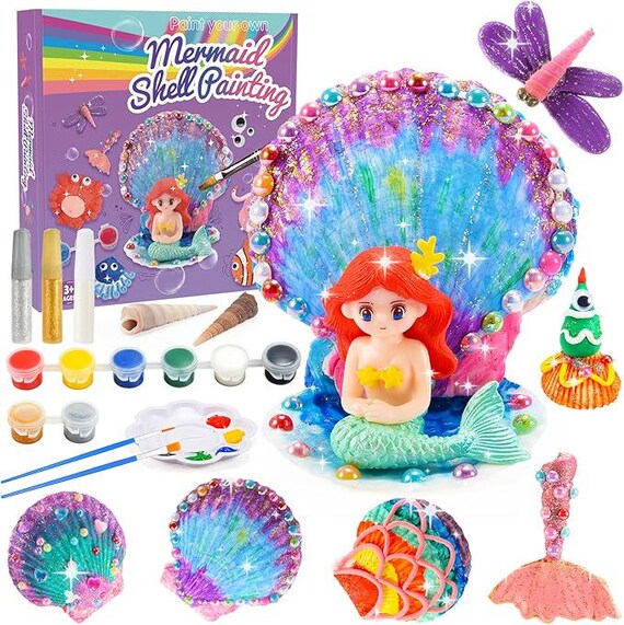4-12 Year Old Girl Gifts, Art and Craft Kits for Kids Age 4-10 Gifts  Mermaid Toys for 4-10 Year Old Girl Gifts Girls Birthday Presents