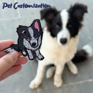 Custom Pet Patches ~ Embroidered Pet Patches ~ Pet Portrait Patches ~ Custom Pet Embroidered Patches ~ Funny Gifts