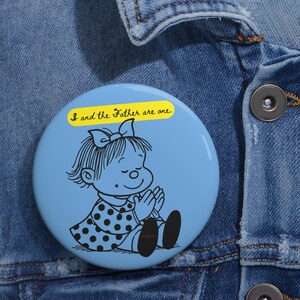 Custom Pin Buttons - Inspirational Gifts, Faith Badges, Religious Souvenirs, Cute Accessories, Collectible Gifts