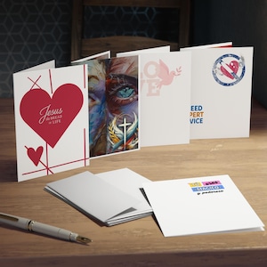 Ensemble de cartes de voeux inspirées de la foi | Cartes inspirantes multi-designs pour diverses occasions, célébrations religieuses, encouragements, [...]