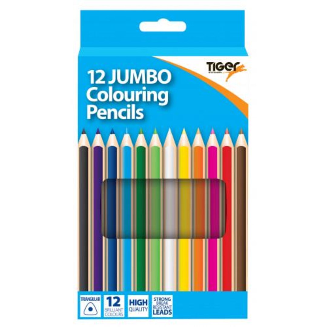 Jumbo Colouring Pencils - Etsy