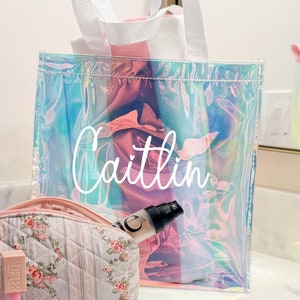 Custom Beach Bag Clear Bachelorette Bags Beach Tote Girls Weekend Trip Birthday Girls Trip Gift Women Party Favors Personalized