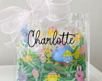Bolsa de Pascua personalizada, regalos de Pascua personalizados, recuerdos de Pascua, regalos de conejito de Pascua, bolsas de dulces de Pascua, regalos personalizados, huevos de Pascua