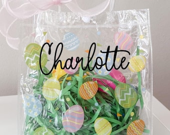 Bolsa de Pascua personalizada, regalos de Pascua personalizados, regalos de fiesta de Pascua, regalos de conejito de Pascua, bolsas de golosinas de Pascua, regalos personalizados