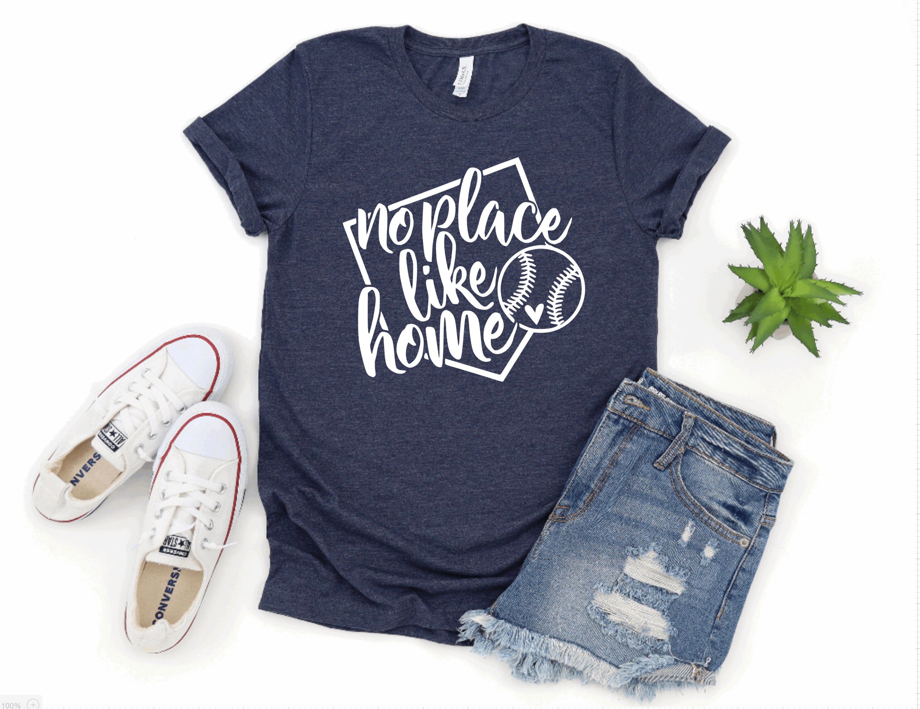 Kein Platz wie zu Hause Shirt BaseballShirt Softball