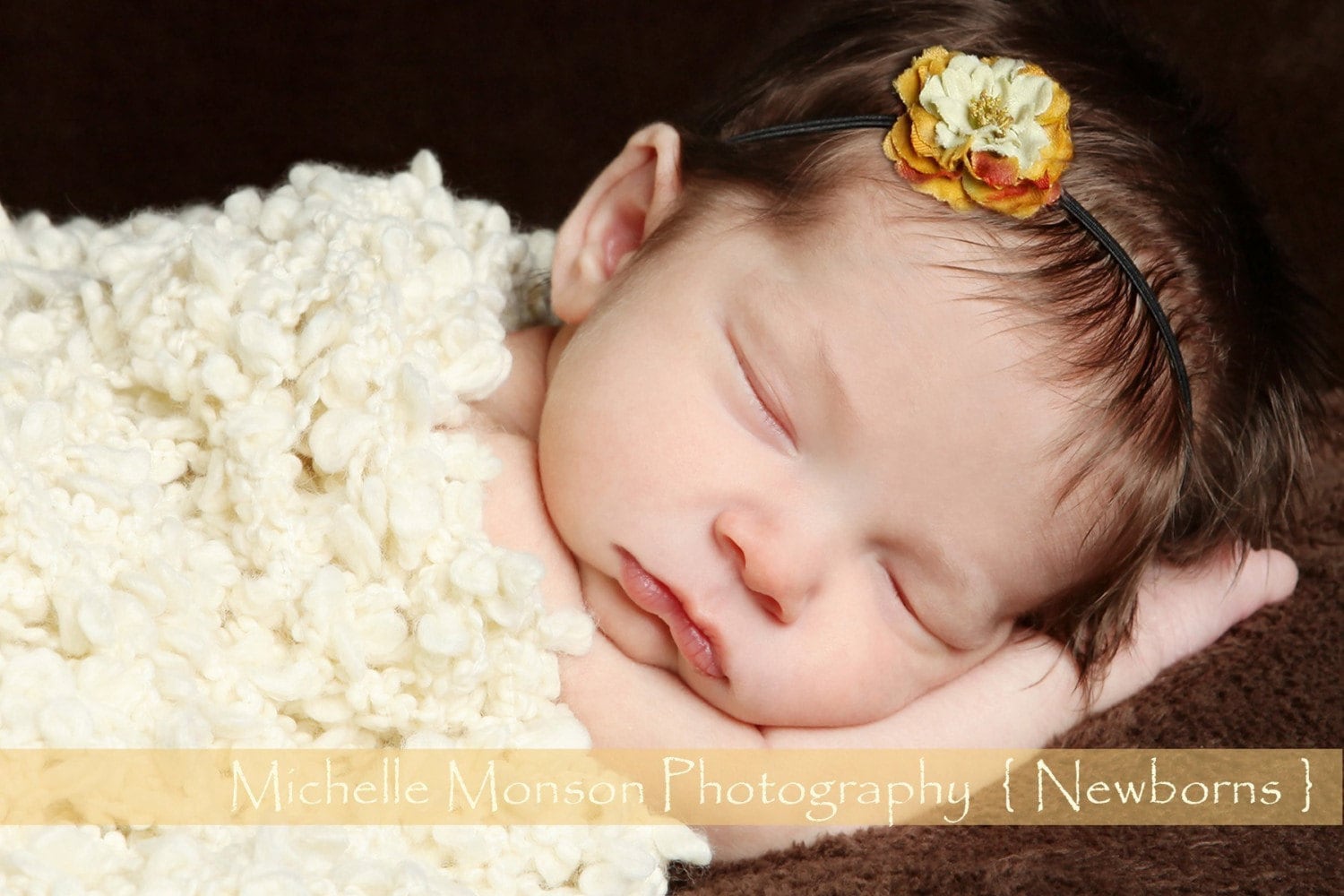 Flower Baby Headband Small Newborn Headband Infant Headband