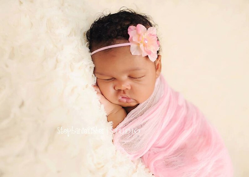 Baby Headband and Wrap Set Cheesecloth Wrap Fuchsia Pink Etsy