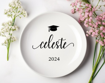 Personalized Graduation Gift, Custom Jewelry Dish, Class of 2024 College Graduation Gift for Her, High School Graduation