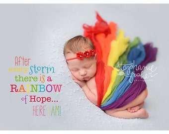 Meaningful Rainbow Baby Quotes Newborn Wrap Rainbow Baby Rainbow Set Photography Props Baby | Etsy