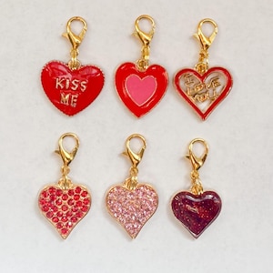 Dog Collar Charms, Valentine&#39;s Day Dog Collar Charms, Dog ID Tags Collar Charms, Heart Dog Cat Collar Charms, Cat Collar Charms, Pet Jewelry