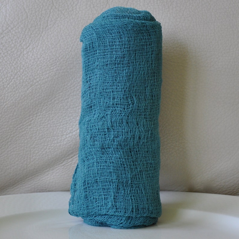 Baby Boy or Baby Girl Cheesecloth Wrap Teal Photography Prop Newborn Photography Wrap Maternity Photo Wrap
