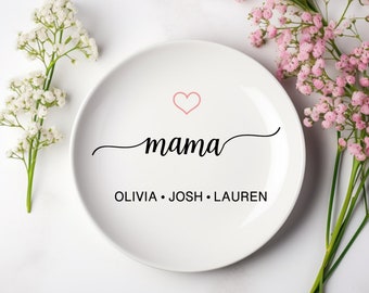 Personalized Mother's Day Ring Dish, Mother's Day Trinket Dish, Birthday Gift, New Mom Gift, Personalized Trinket Dish, Ring Dish