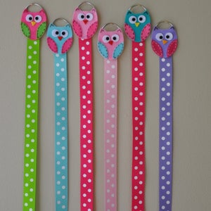 Hair Bow Holder, Hair Clip Holder, Hanging Nursery Decor, Display for Hair Bows, Owl Nursery Decor, Baby Shower Gift