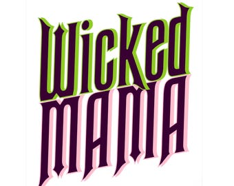 Wicked Mama PNG Clipart: Pink and Green Party Image (Digital Download)
