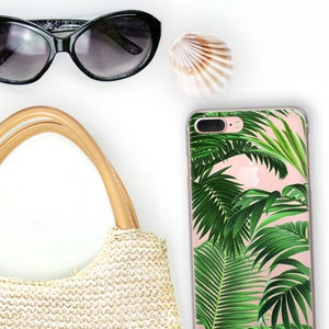 iPhone 13 Pro Max Case Tropical iPhone 11 Xs, 15, 8 Case Clear Palm Beach iPhone 12 Pro Case Palm Leaf Resort Samsung Galaxy S20 CC-PBCH image 6
