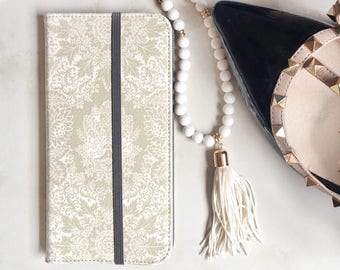 Champagne Boho Chic iPhone Wallet Case WC-INDCH