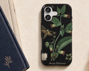 Witchcore Phone Case Belladonna — Moody Dark Academia & Whimsigoth