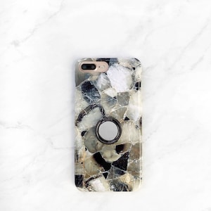 Ring Stand Phone Holder - Smoke Quartz Case iPhone and Samsung Galaxy, Expanding Stand and Grip for Smartphones CG-QMS-RG