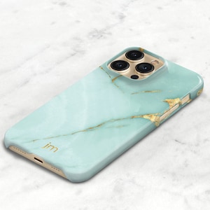 Turquoise Marble iPhone Case 15 14 Pro Max 13 16e 17 12 Teal Stone Aqua Onyx Samsung Galaxy S23 Gift For Her C-ONXA
