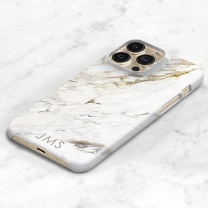 Marble Phone Case iPhone 13 14 15 Pro MagSafe Case Marble iPhone 11 12 Xs Se White Calcutta Marble Samsung Galaxy S23 CMG-MAR image 1