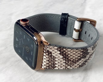 Apple Watch Band Roccia Snakeskin Print 41mm 40mm 38mm 42mm 44mm