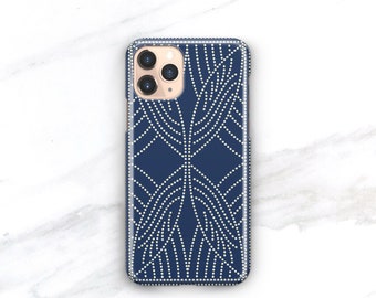 Boho Dot Phone Case iPhone 14 Plus 12 Pro Max 13 Case Indigo Blue Dots Samsung Galaxy S23 CMG-DOTB