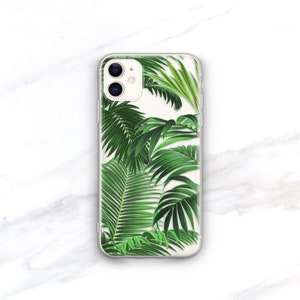 iPhone 13 Pro Max Case Tropical iPhone 11 Xs, 15, 8 Case Clear Palm Beach iPhone 12 Pro Case Palm Leaf Resort Samsung Galaxy S20 CC-PBCH image 1
