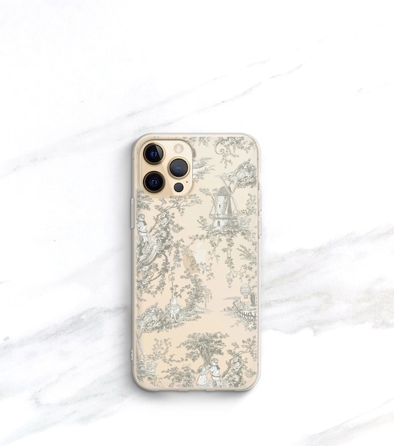 French Country Toile Iphone 14 13 12 11 Pro Max Case Clear Etsy French Country Toile Iphone 14 13 12 11 Pro Max Case Clear Etsy