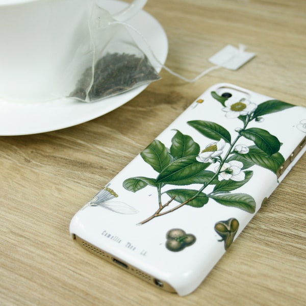 Tea Botanical iPhone 16 15 14 17e 13 Pro Max 16e Case Gifts for Tea Lover Galaxy S26 Plus C-TEAW