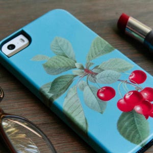 Cherry Phone Case iPhone 14 Pro Max MagSafe, Retro Aesthetic iPhone 13 Pro Se Case Rockabilly 17 17e Galaxy S26 Case Cherries 16e Max C-CHER 画像 12