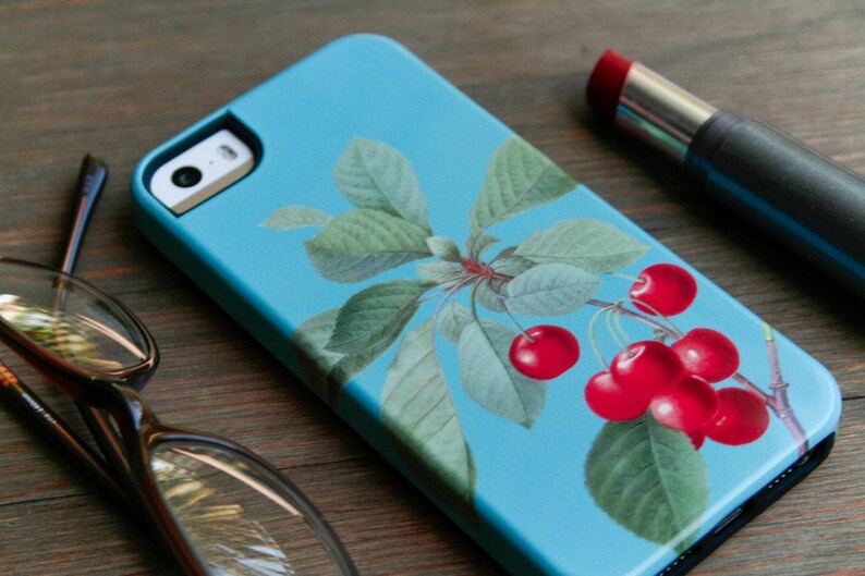 Cherry Phone Case iPhone 14 Pro Max MagSafe, Retro Aesthetic iPhone 13 Pro Se Case Rockabilly 17 17e Galaxy S26 Case Cherries 16e Max C-CHER 画像 12