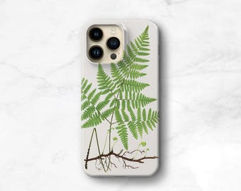 Nature Lover iPhone 14 Pro Max Case Fern iPhone 14 Plus, Woodland iPhone 13, 17e Mini Cottagecore iPhone 16e Max, 17 Galaxy S26 C-FERN