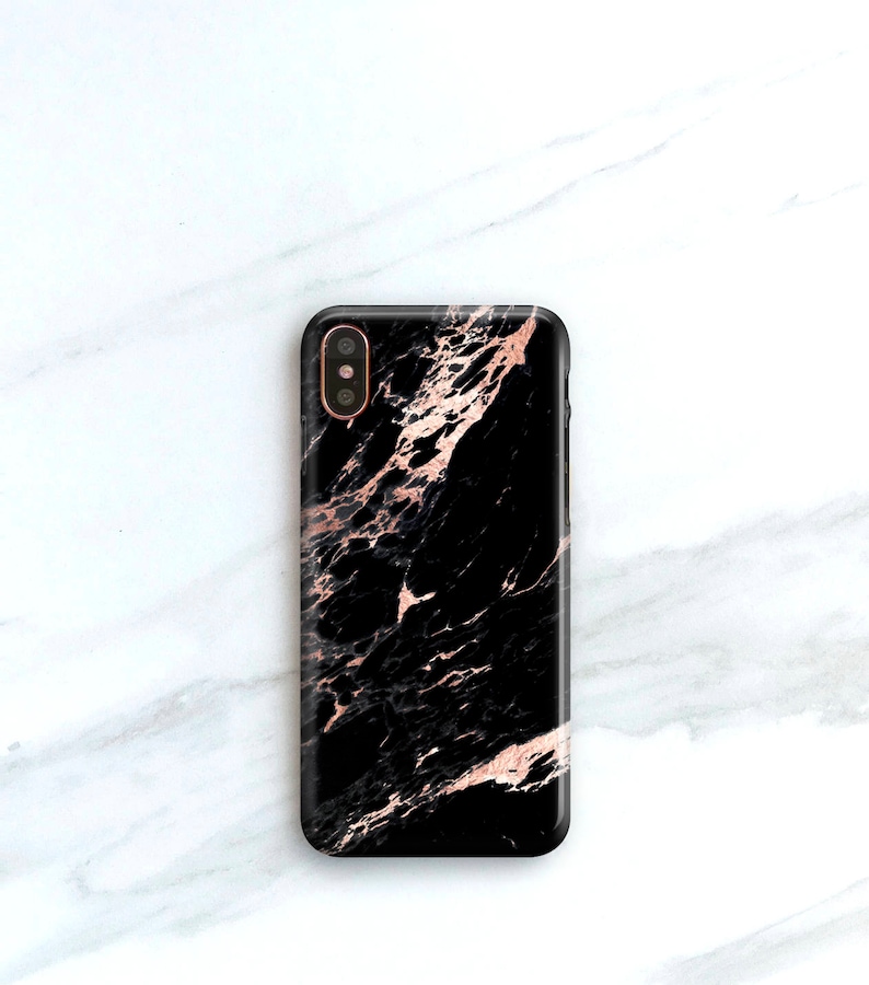IPhone Xs Case Rose Black Marble iPhone 11 Pro Case 12 ...