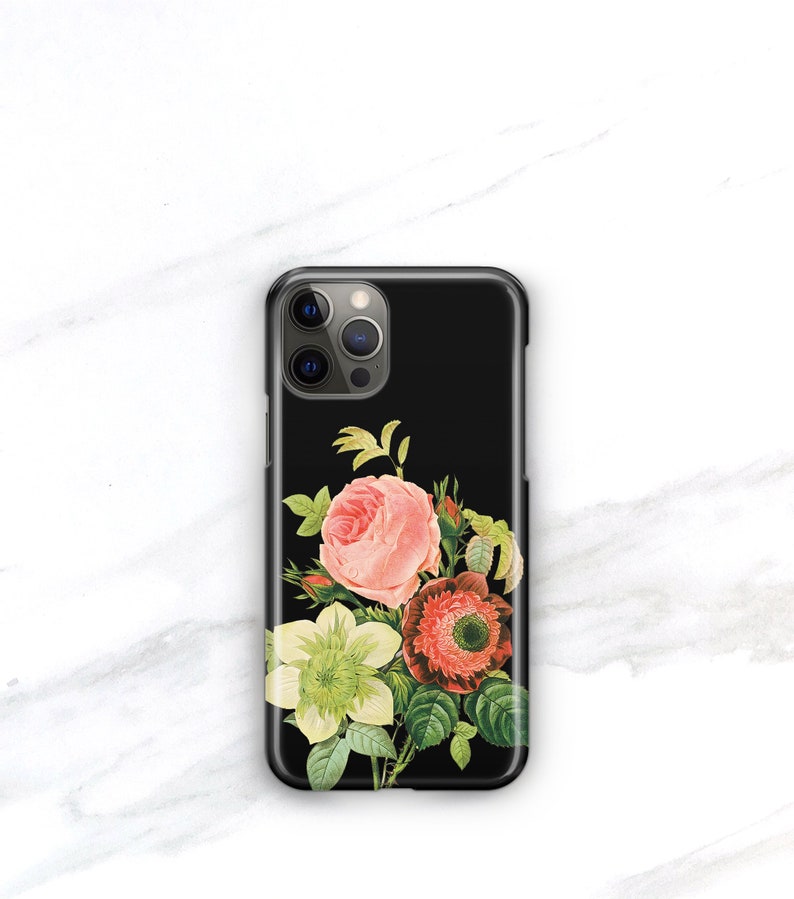 iPhone MagSafe Case Floral iPhone 14 13 Pro, Xs Max, 11 Vintage Bouquet Aesthetic iPhone 12 Mini, SE, 15 Plus Case Galaxy S23 Ultra CMG-BOQ image 4