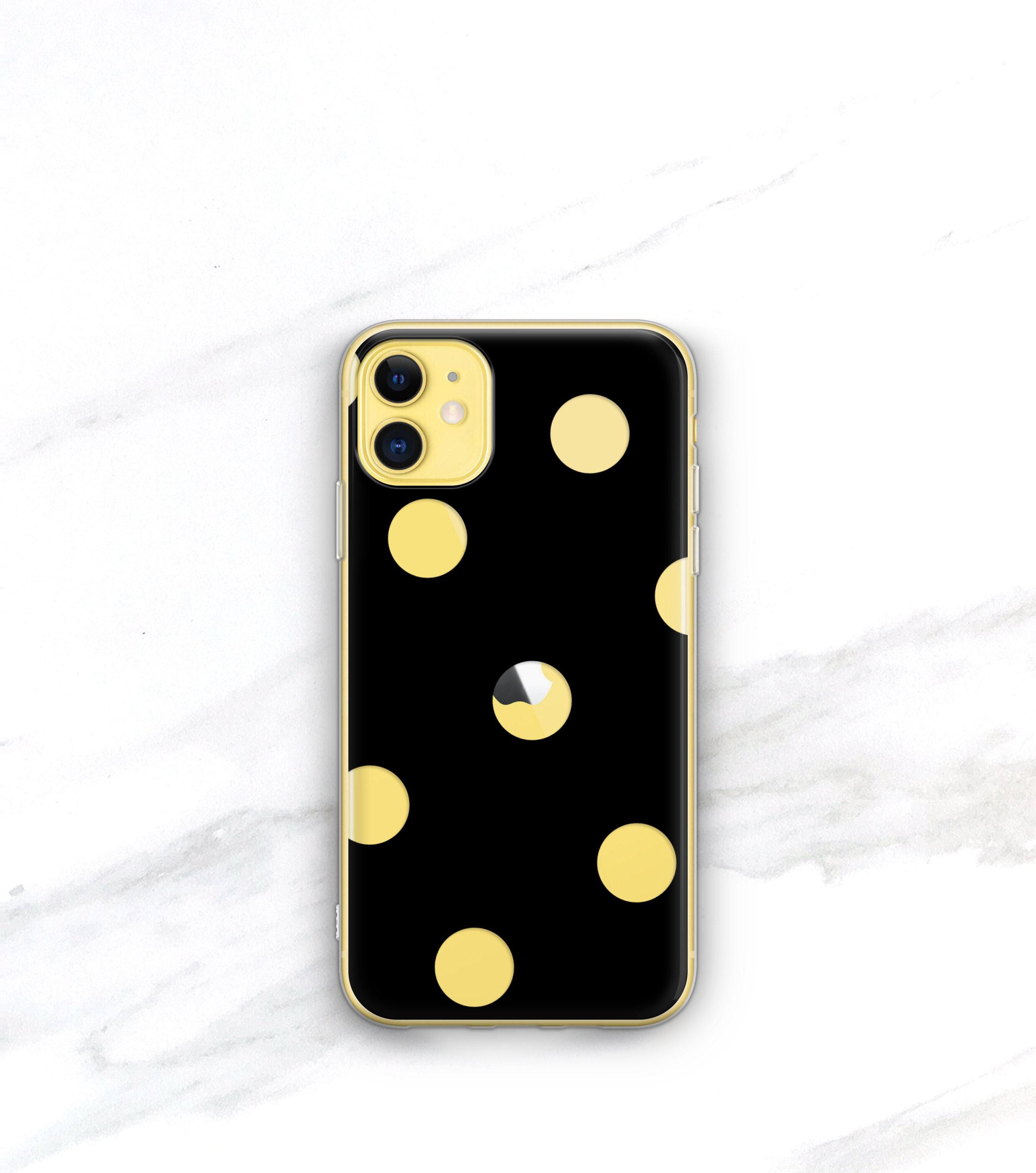 Clear Polka Dot on Black Phone Case iPhone 13 Pro Max Case