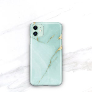 Personalized Phone Case Turquoise Marble iPhone 14 Plus 13 Pro Max Monogrammed 12 Mini 11 Pro Xs Gift For Her Aqua Marble CMG-ONXA image 6