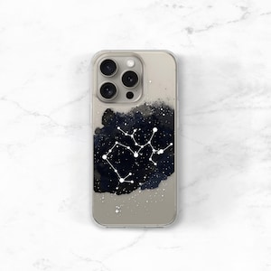 Zodiac Gift iPhone or Samsung Galaxy Case, Star Constellation Personalized Birthday Gift Sagittarius image 1