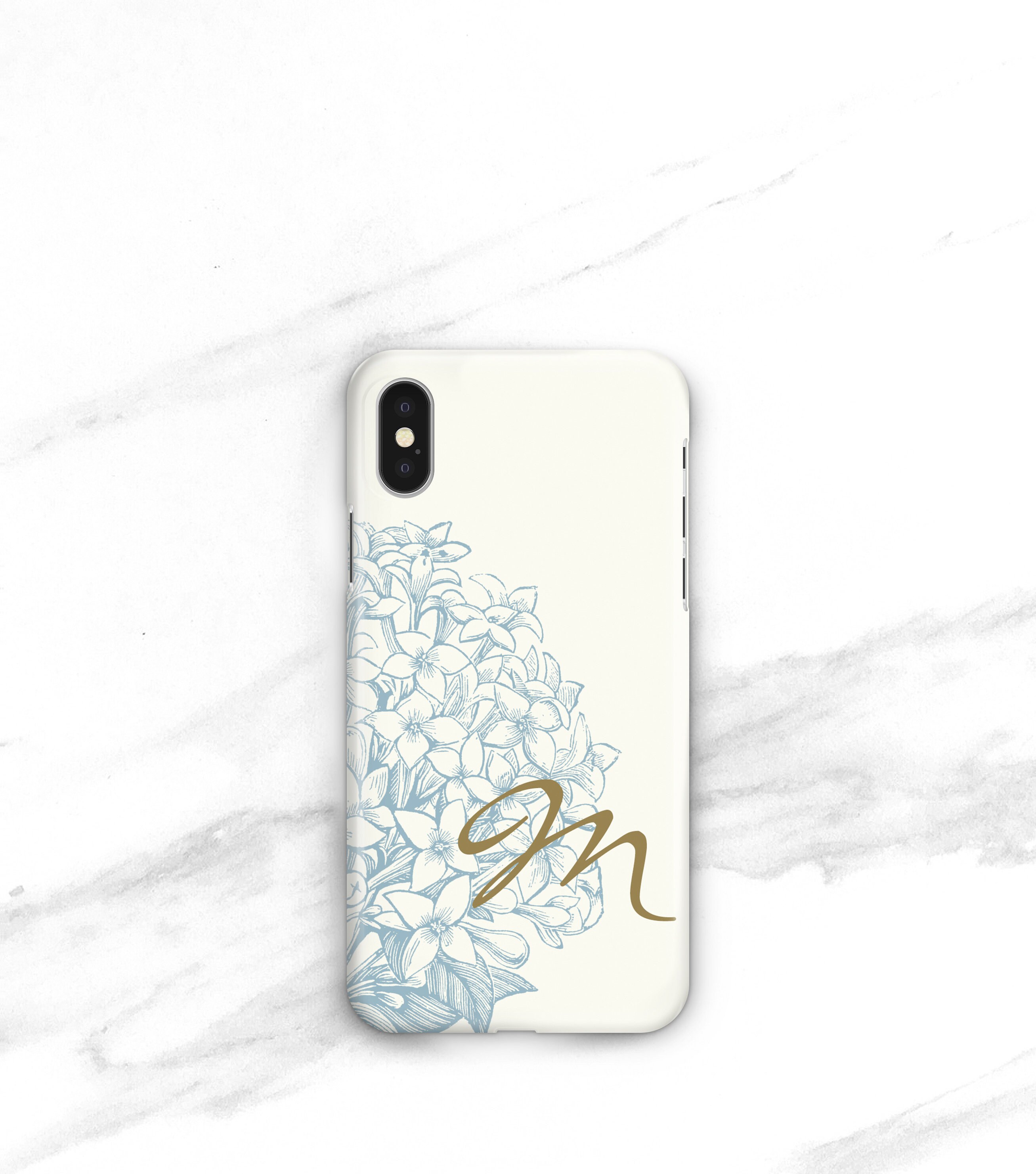 Hydrangea Monogram Phone Case Iphone 13 Pro Max 13 Mini 12 Etsy