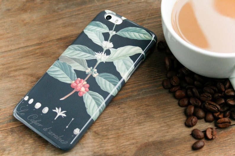 Coffee Botanical Phone Case iPhone 14 Plus 13 15 Pro Max Arabica 12 Mini 11, Xs, Se, Coffee Gifts For Java Lover CMG-COF image 5