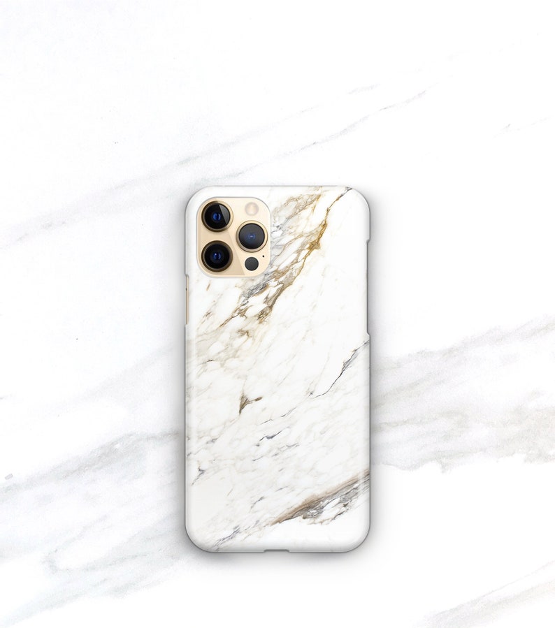 Marble Phone Case iPhone 13 14 15 Pro MagSafe Case Marble iPhone 11 12 Xs Se White Calcutta Marble Samsung Galaxy S23 CMG-MAR image 5