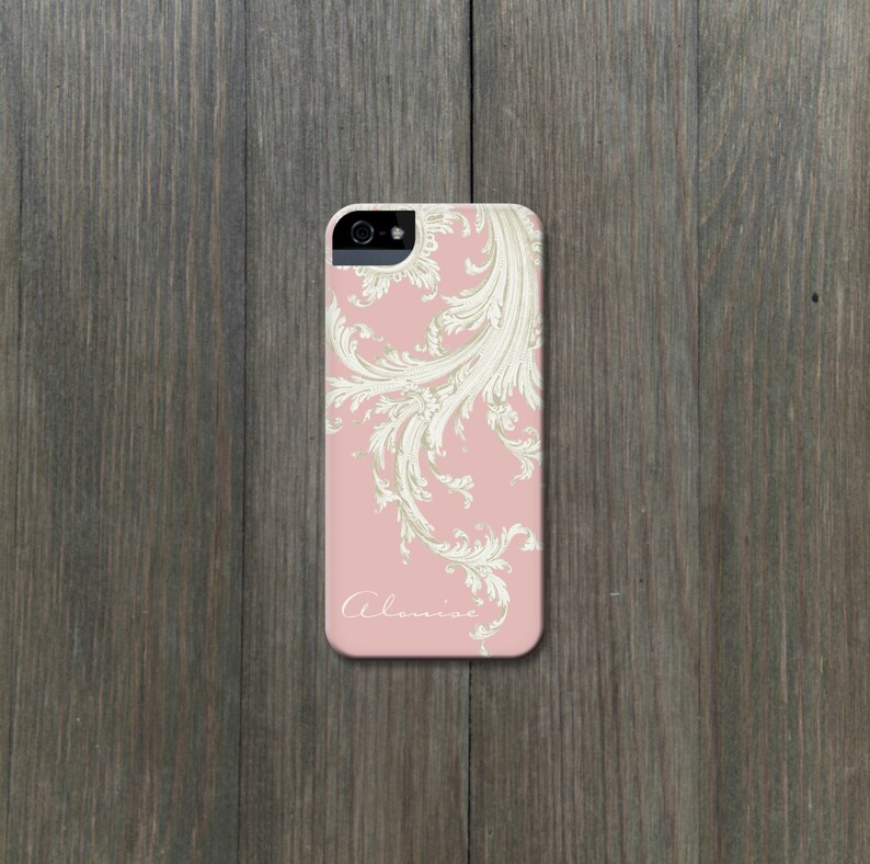 Pink and White Iphone Case Pretty Iphone 12 Mini 11 XS Max Etsy