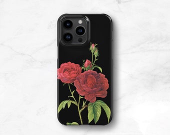 Floral Phone Case, iPhone 13 Case Red Rose iPhone 14 Plus Flowers iPhone 11 Pro, Floral Galaxy S23 Goth Roses iPhone 12 Xs Max Case CMG-RRB