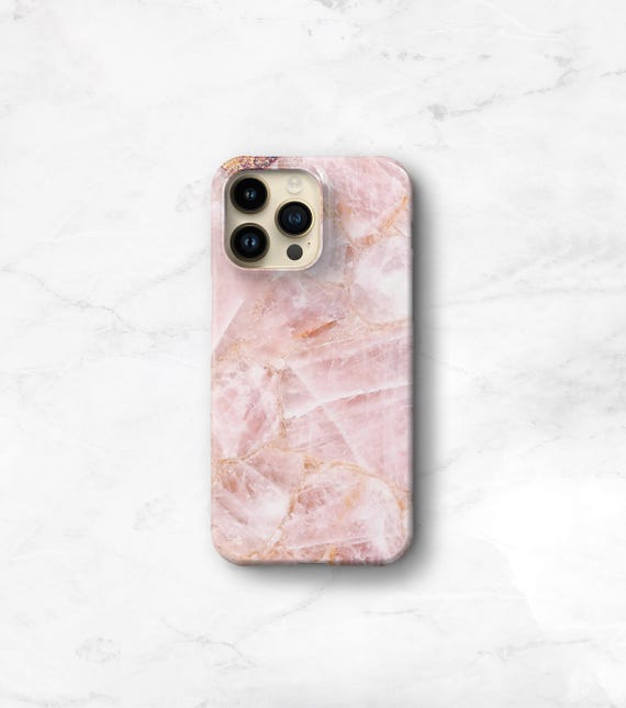 Rose Quartz Phone Case – Pink Marble Crystal iPhone 17 Pro Max Air