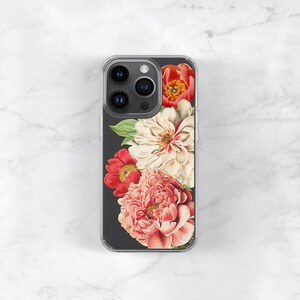 Floral iPhone Case Gift For Her, 15 Plus 14 Pro Max, 13, 12, Xs SE 2020 8 Plus Peonies, Gift Ideas for Women 11 Pro Max CC-PEOLG image 4